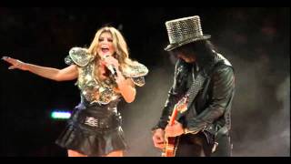 Slash Feat Fergie  Sweet Child of Mine Super Bowl XLV [upl. by Didier]