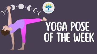 Yoga Pose of the Week  Half Moon Pose  Improve Flexibility amp Balance with Yoga  Yoga Guppy [upl. by Tye]