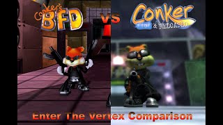 Conkers Bad Fur Day Vs Conker Live amp Reloaded  Enter the Vertex Comparison Matrix Parody [upl. by Jarlathus]