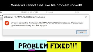 Problem Solved  Windows cannot find exe file Make sure you typed the name correctly [upl. by Persian]