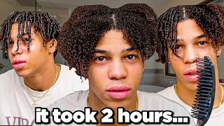 I tried finger coils on my 4a hair for the first time [upl. by Anatole]