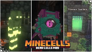 Mine Cells  Dead Cells Mod Minecraft Mod Showcase  New Dimension Deadly Mobs amp Exploration Mod [upl. by Tortosa18]