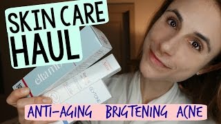 SKIN CARE HAUL antiaging brightening acne 🛍 [upl. by Abrahamsen]