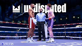 NEW Young Canelo Alvarez Vs Prime RoyJones Jr In Undisputed On PS5 [upl. by Eaned622]