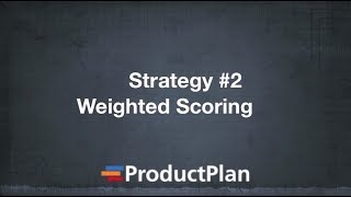 Product Roadmap Prioritization Weighted Scoring [upl. by Bondon]