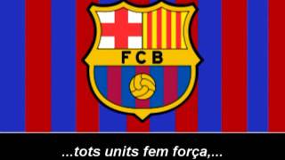 Himne del FC Barcelona Lletra  Himno de FC Barcelona Letra [upl. by Zerat]