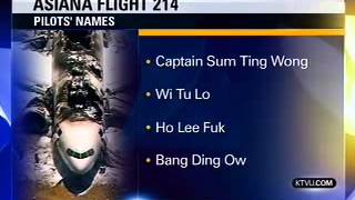 TV Station Gets Pranked Over SF Crash Pilots Names [upl. by Bailar]