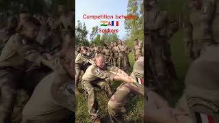 Competition between Soldiers of IndiaampFrench indianmilitary army frencharmy soldier military [upl. by Oluap]