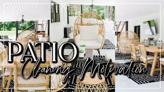 DIY Deep Cleaning Our Patio  Ultimate Cleaning Motivation Patio Makeover [upl. by Harley166]