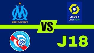 Olympique Marseille 11 Strasbourg en vivo Ligue 1 202324 Jornada 18 [upl. by Marlane]