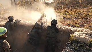 Gurkha Rifles and Australian Army in Training Exercise [upl. by Eignat]