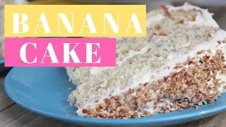 Southern Banana Cake Recipe Homemade [upl. by Lombardo]