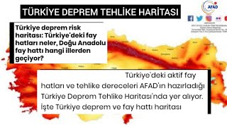 Türkiye Deprem Tehlike Haritası afad afad deprem doğuanadolufayı alwaysONE [upl. by Buskirk]