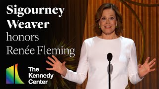 Sigourney Weaver honors Renée Fleming  2023 Kennedy Center Honors [upl. by Garrik]