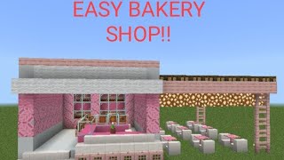 EASY BAKERY SHOP 🥯🧁👩‍🍳🥧  MINECRAFT  GAMING WITH ADYASHA [upl. by Aleuqahs]