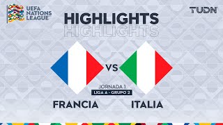 HIGHLIGHTS  Francia vs Italia  UEFA Nations League 2024  TUDN [upl. by Andromede]