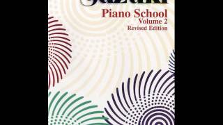 Suzuki Piano School Book 2  Musette from English Suite No 3 in g minor Gavotte II JS Bach [upl. by Bust]