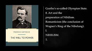 The Will to Power by FRIEDRICH NIETZSCHE Audiobook full length [upl. by Kumler]