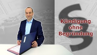 Kündigung ohne Begründung  unwirksam  Fachanwalt für Arbeitsrecht Alexander Bredereck [upl. by Morganstein256]