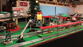 Postwar Lionel Train Display Layout [upl. by Enelyahs]