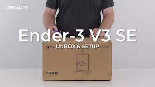 Creality Ender3V3 SE Unboxing and First Printing [upl. by Klaus101]