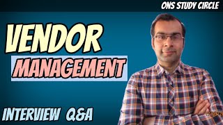 Vendor Management Interview Questions And Answers [upl. by Scever84]