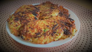 galettes de courgettes et pomme de terre facile et trop bonne ❤🌹❤🌹💖 [upl. by Chipman]