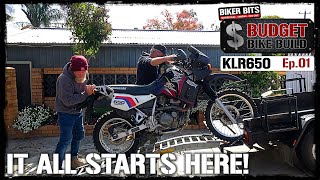 KLR650  Budget Bike Build  Ep01 [upl. by Ayanad]