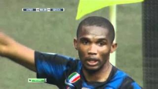 Secondo gol di Etoo  Inter vs Genoa 52 [upl. by Garold]