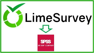 LimeSurvey Export der Umfrageergebnisse in SPSS [upl. by Suirada748]