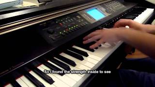 Invincible  Hedley Piano Cover with LYRICS [upl. by Tunk]