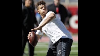 Pat Mahomes 80 Yard Throw at Pro Day BEST VIEW [upl. by Acisse420]