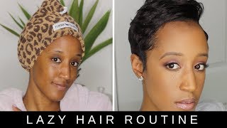 My LAZY Hair Routine How I Style My Pixie Cut When I Dont Feel Like Doing My Hair [upl. by Harilda]