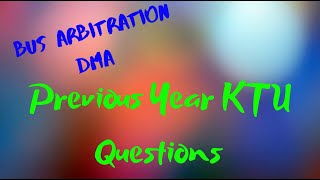 Bus Arbitration in DMA with Previous Year Questions coa Malayalam  Last Minute Study S4 CSE COA [upl. by Bundy179]