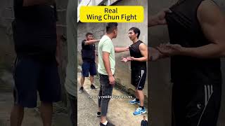 Real Wing Chun fight one move to defeat the opponent kungfuskills wingchun [upl. by Spiro]