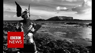 Up Helly Aa Bikeriding Vikings 360 video BBC News [upl. by Ynahpets]