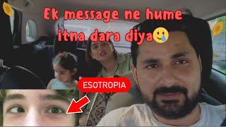 Sehar has Esotropia  Ek Doctor ke message ne hume dara diya  Sajid Shilpa Vlogs [upl. by Ahsinahs836]