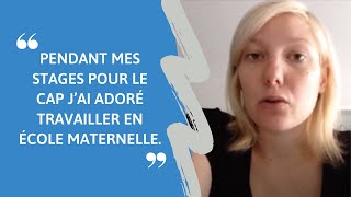 Témoignage de Amandine diplômée CAP Petite Enfance en candidat libre [upl. by Darleen]