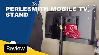 PERLESMITH Mobile TV Stand Review [upl. by Yaluz791]