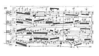 Brian Ferneyhough  String Quartet No 3 19861987 ScoreVideo [upl. by Akirej]