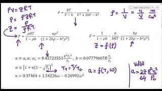 Peng Robinson equation of state  Solution Strategy [upl. by Imat]