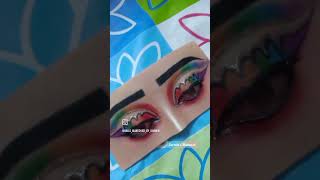 ❤️💥Colourful eye makeup 💥❤️eyemakeup makeuptutorial eyeshadow eyedrawing short viralshorts [upl. by Melisa628]