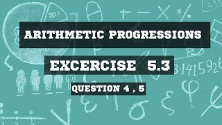 Class 10 ARITHMETIC PROGRESSIONS Exercise 53 Question 4  5 detailed Solution [upl. by Saddler849]