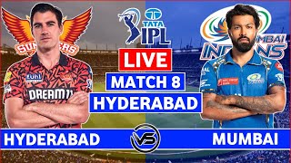 Sunrisers Hyderabad v Mumbai Indians Live Scores  SRH vs MI Live Scores amp Commentary  Last 7 Overs [upl. by Yecnuahc]