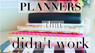 Planners that Didnt Work for Me No More Happy Planner [upl. by Rebah]