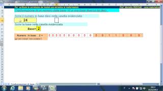 Sistema di numerazione binario e Trasformazione di base [upl. by Kassey362]