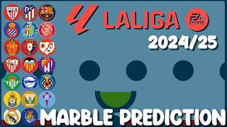 LaLiga 20242025  20 Times Elimination Marble Prediction in Algodoo [upl. by Aerdnak748]