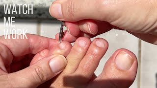 A pedicurist does her own DIY pedicure at home ✅beginner friendly✅ [upl. by Royden730]