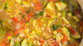 Summer Minestrone Soup [upl. by Hollingsworth]