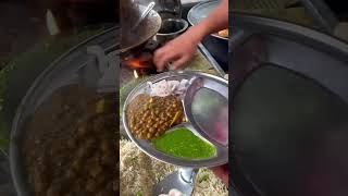 streetfood food foodie indianfood indianstreetfood foodlover viratkohli local bhature [upl. by Ayerf]